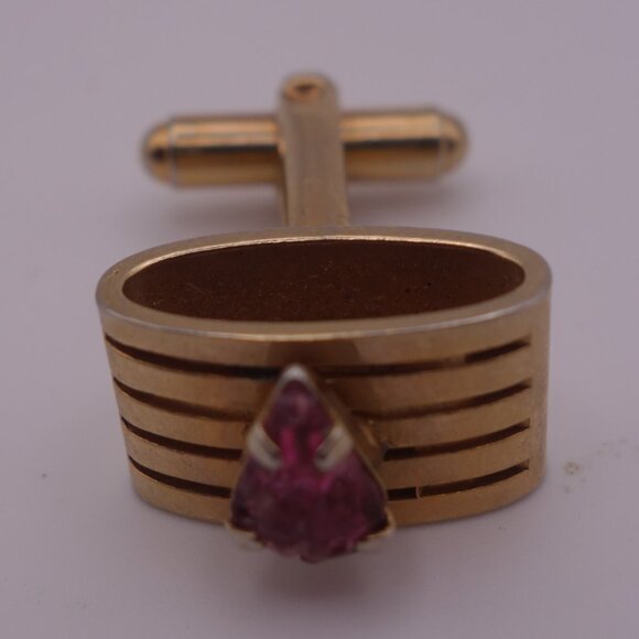 Cuff Links with Purple Stone - Picture 11 of 16